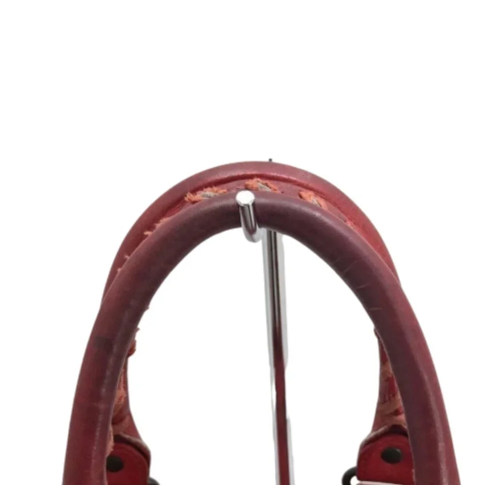 Vintage Balenciaga class mini pompon leather hand bucket bag with double handle - Picture 3 of 8